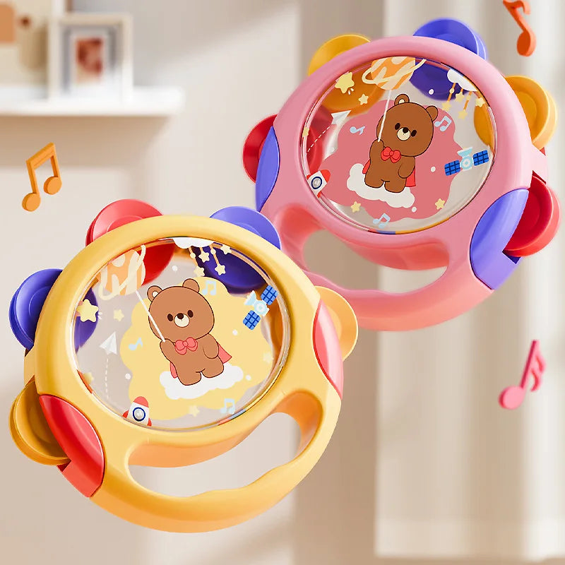 Baby Toys, Hand-Held Drums, Percussion Instruments, Baby Hand-Held Tambourines