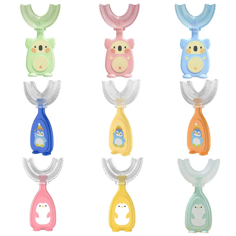 Baby Toothbrush Children'S Teeth Oral Care Cleaning Brush Soft Silicone Teethers Baby Toothbrush New Born Baby Items 2-12Y