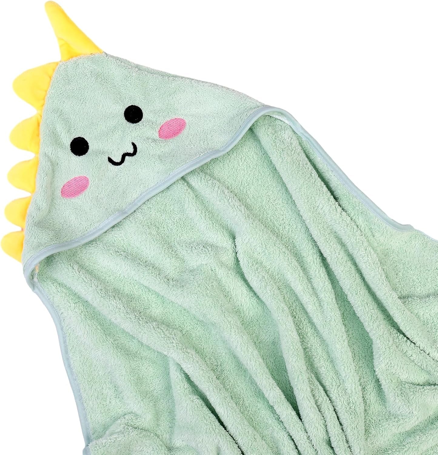 Kapuzenhandtuch Für Babys,80X80 Cm Babybadetuch Aus Korallenvliesfür Babys Neugeborene(Grün)