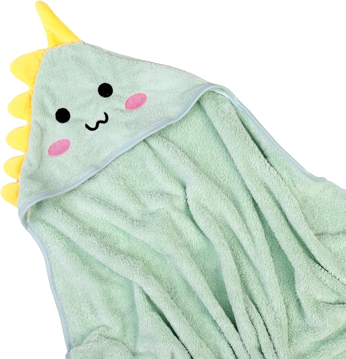 Kapuzenhandtuch Für Babys,80X80 Cm Babybadetuch Aus Korallenvliesfür Babys Neugeborene(Grün)