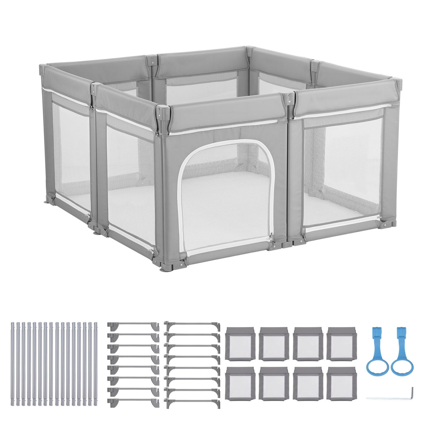 Uimoso Baby Playpen and Safety Gate, 120x120 cm