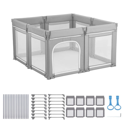 Uimoso Baby Playpen and Safety Gate, 120x120 cm