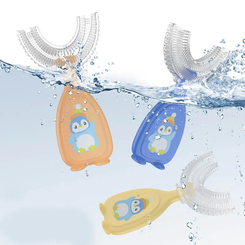 Baby Toothbrush Children'S Teeth Oral Care Cleaning Brush Soft Silicone Teethers Baby Toothbrush New Born Baby Items 2-12Y