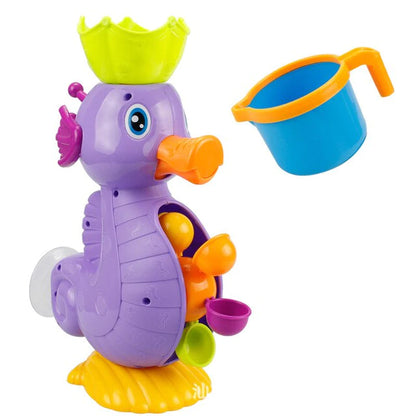 Children's Bath Toys Set - Cute Yellow Duck Waterwheel and Elephant Water Spray Tool for Engaging Bath Time Fun